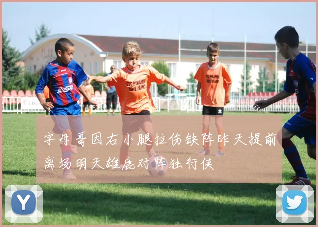 字母哥因右小腿拉伤缺阵昨天提前离场明天雄鹿对阵独行侠